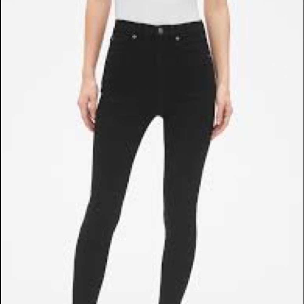 Gap stretch true skinny super high rise